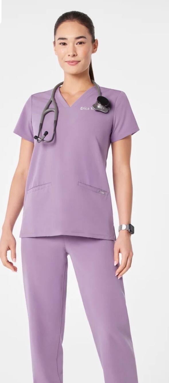Figs Casma Scrub Top Purple Haze Size 2XL NWT